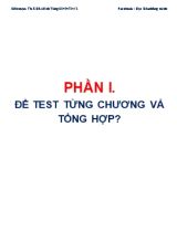 Bộ đề test luyện thi môn Hóa học năm 2019 - Phần I Đề test từng chương và tổng hợp - Hồ Minh Tùng